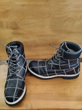 Rare Vintage Timberland Patchwork Monogram Limited Edition Size11